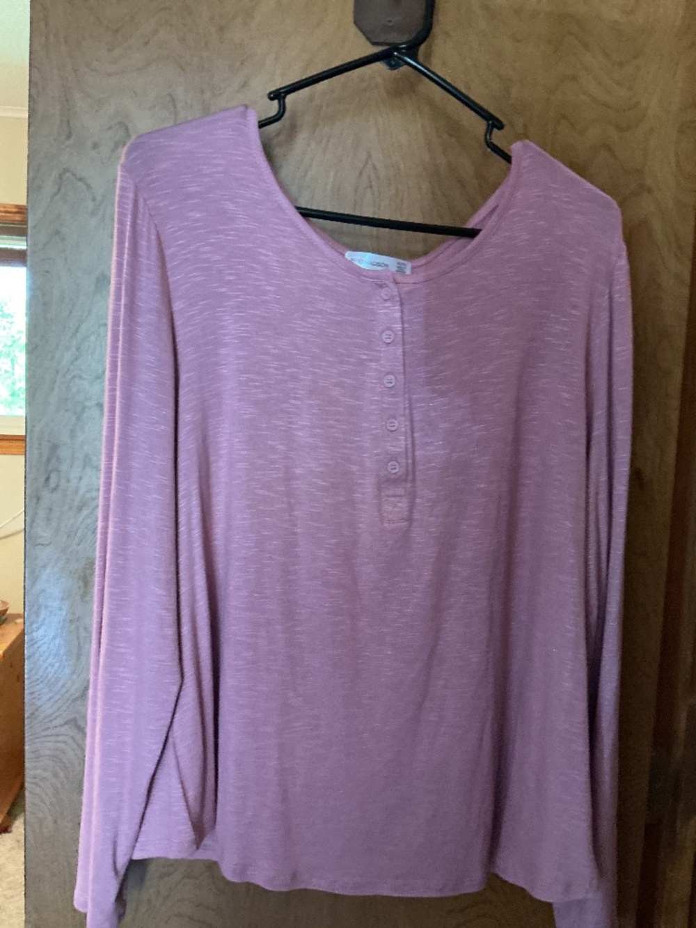 Mauve Shimmer XL 89th Madison Ladies top